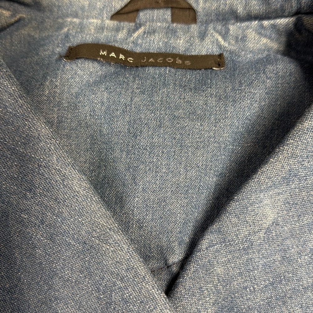 Marc Jacobs Blue Jean Jacket Double-Breasted - Picture 9 of 10
